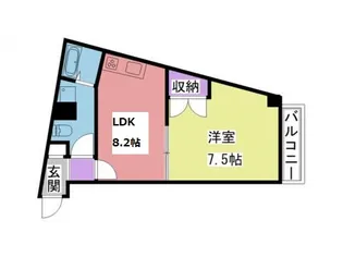 ディアさくら夙川【1階】の間取り