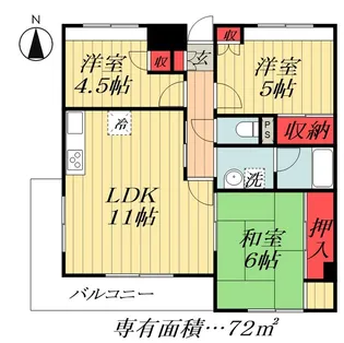ソレーユ西船橋【6階】の間取り