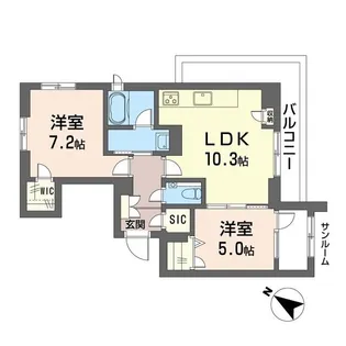 SKCマンション【3階】の間取り