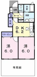 ニュー シャトーB【1階】の間取り