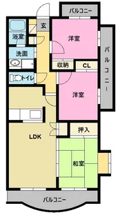 ヴェルドミール五和【4階】の間取り
