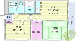 ファミールあやし【3階】の間取り