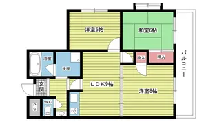 大阪府豊中市螢池西町2【マンション】の間取り