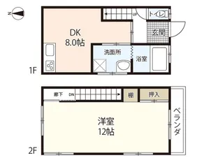 広島県広島市南区皆実町4【一戸建】の間取り