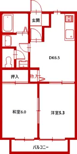 フラッツ・T【2階】の間取り
