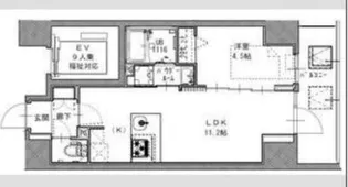 大阪府吹田市江の木町【マンション】の間取り