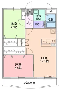 サンノーヴァ坂井東【2階】の間取り