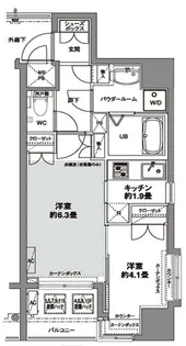 コンフォリア芝公園【11階】の間取り