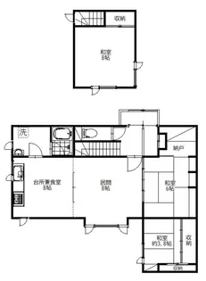 北海道釧路市春採6【一戸建】の間取り