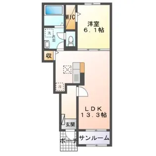 シェルト クレーテ津【1階】の間取り