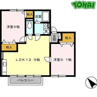 エミネンス【1階】の間取り