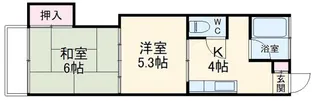 ピュアハウス鬼高【2階】の間取り