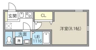 レピュア北千住レジデンスIII【1階】の間取り