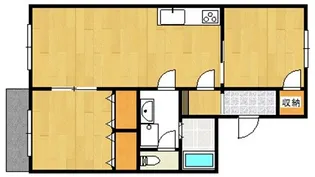 サンハイツ【2階】の間取り