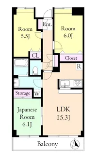 フォーシーズン【3階】の間取り