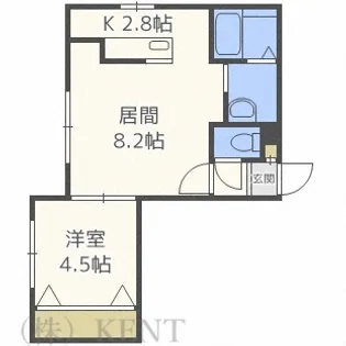 シャルム宮の沢【3階】の間取り