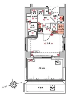 ハーモニーレジデンス浅草【5階】の間取り