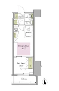 東京都新宿区早稲田鶴巻町【マンション】の間取り