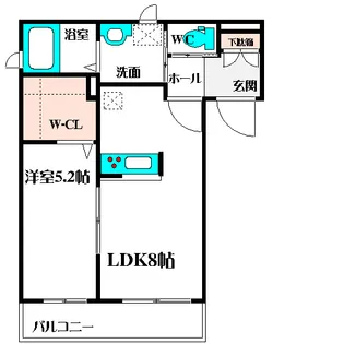 シャーメゾンルミベール【2階】の間取り