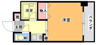 ベルビューレ千里山壱番館【3階】の間取り