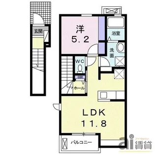東京都小平市大沼町6【アパート】の間取り