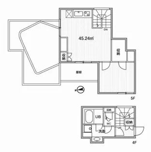 東京都新宿区市谷柳町【マンション】の間取り