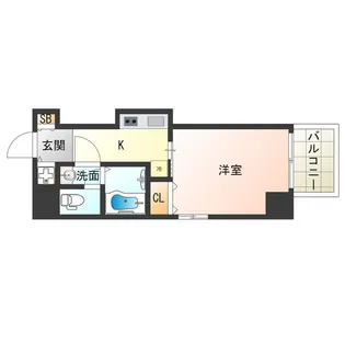 ヴェルデエビス【5階】の間取り