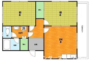 フナトマンション【1階】の間取り