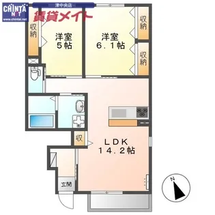 VILLA(ヴィーシャ) C【1階】の間取り