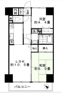 東京都台東区千束4【マンション】の間取り