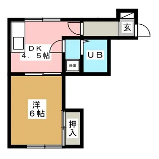 ロワール熊谷【1階】の間取り