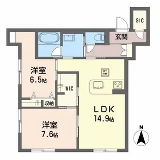 シャーメゾンDreamio【1階】の間取り