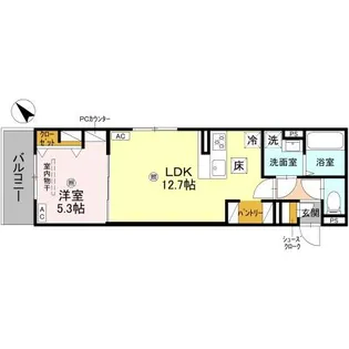 滋賀県草津市平井町【アパート】の間取り