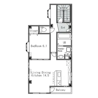 コーポ@【2階】の間取り