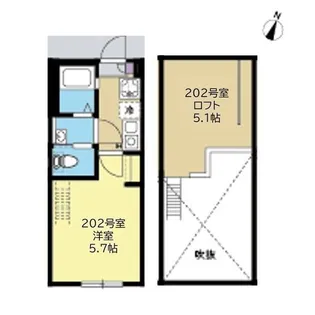C.B.Grey.東林間【2階】の間取り