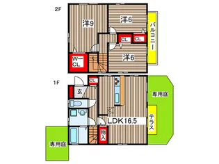 大阪府池田市旭丘3【一戸建】の間取り