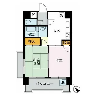 パラスト目黒3丁目【4階】の間取り
