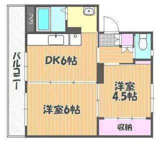ヴィラナリー建部1号棟【3階】の間取り