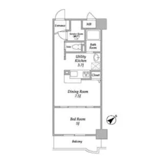 エル・グランピア【3階】の間取り