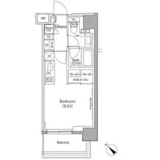 ザ・パークハビオ月島フロント【3階】の間取り