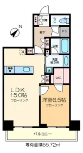 BEACON Tower Residence【6階】の間取り