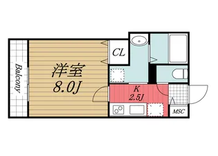 千葉県千葉市中央区新千葉2【マンション】の間取り