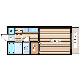 サンレモハイツ上杉【3階】の間取り