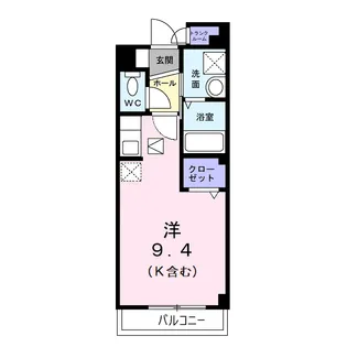 レストインピース【1階】の間取り