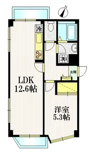 シーダンハイツ中村橋【4階】の間取り