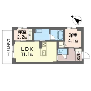 セルディーナ【2階】の間取り