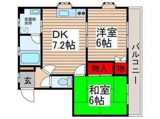 ラフィーヌ・青柳【1階】の間取り