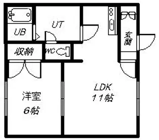 ファイブウエスト【1階】の間取り