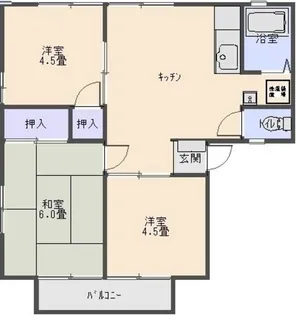 タウンハウス【1階】の間取り
