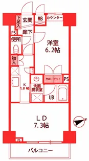 アルカンシエル横浜山下公園【5階】の間取り